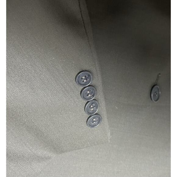 VTG Yves Saint Laurent 3 PC Suit Mens Brown Jacket Vest 54R Pants 36x27 YSL EUC - Picture 6 of 14